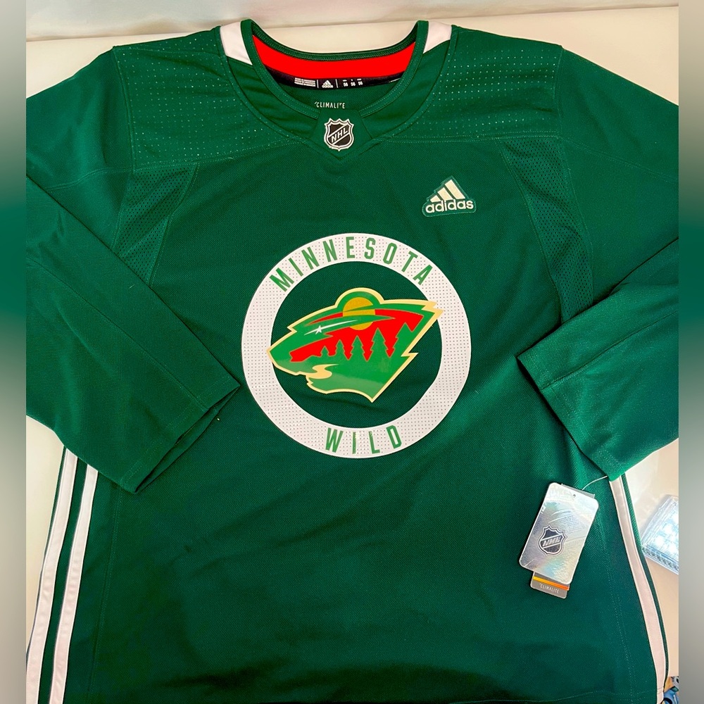 Green Adidas Minnesota Wild NHL Jersey Size 56